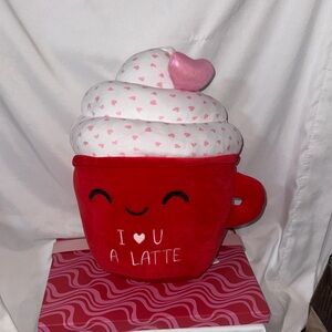Smoochy Pals I Love U Latte Valentines Day Plush 17 In